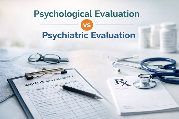 Psychological Evaluation vs Psychiatric Evaluation