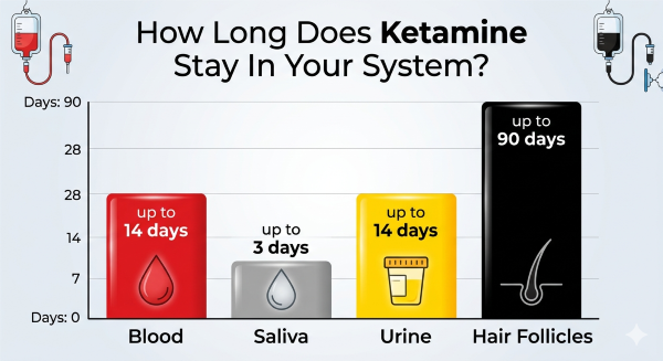 How Long Does Ketamine Stay in Your System by Test Type