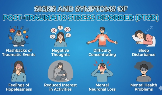 What are 100% PTSD Symptoms