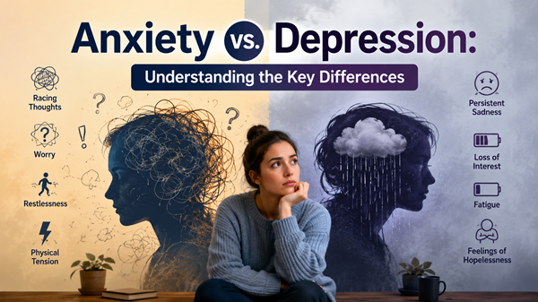 Anxiety vs. Depression Understanding the Key Differences