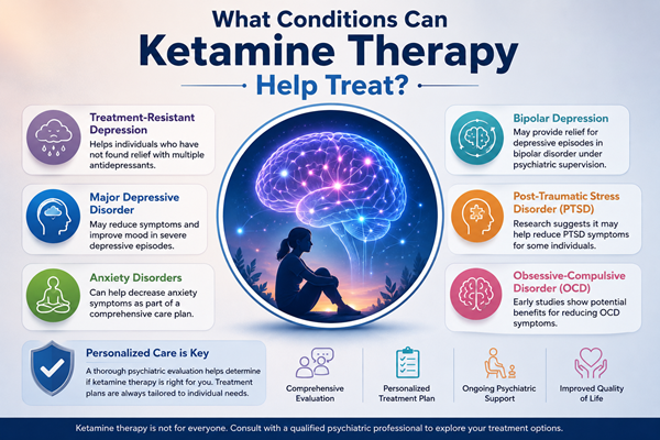 What Conditions Can Ketamine Therapy Help Treat