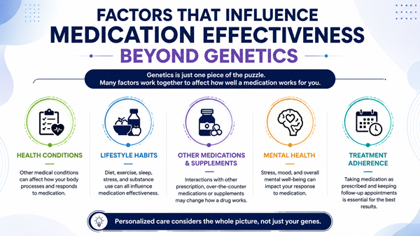 actors That Influence Medication Effectiveness Beyond Genetics