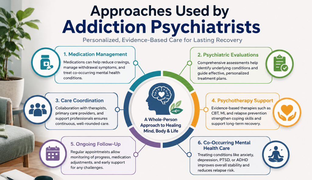 Approaches Used by Addiction Psychiatrists